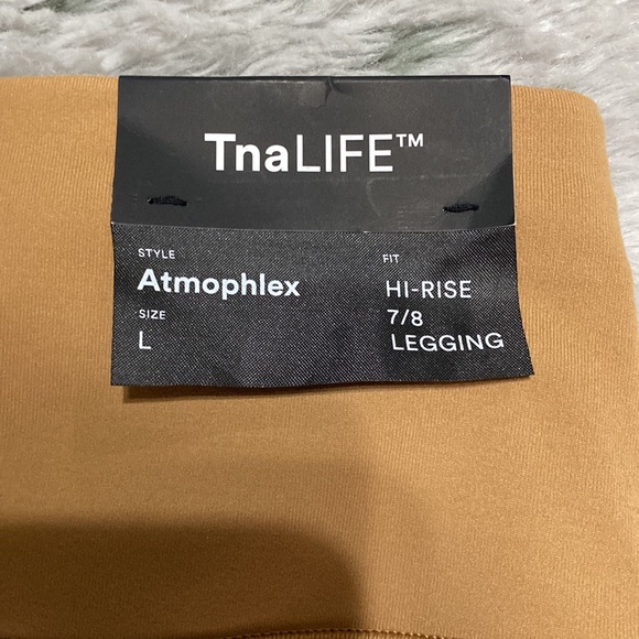 NWT Aritzia TnaLIFE Atmophlex Hi-rise 7/8 legging-tobacco brown- large - Picture 5 of 13